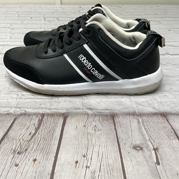 Roberto Cavalli Men\'s Sports Sneakers Shoes Black Size US 8.5 / UK 7.5 / EU 41 main image 11